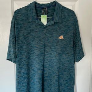 Adidas Prime green polo.